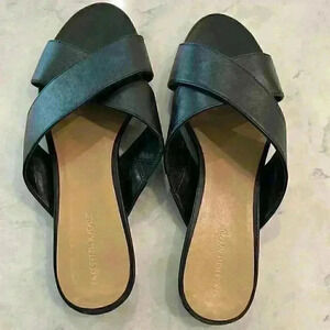 Saks 5th Avenue Womens Leather Sandals Size 7